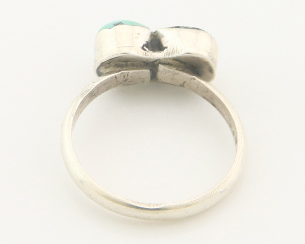Zuni Ring Sterling Silver Natural Turquoise Size 4.25