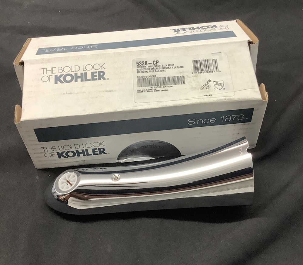 Kohler K-5328-CP Refinia Polished Chrome Wall Mount Bath Spout J2