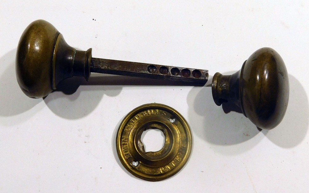 1846 Edwin Cotterill Signed Patented Plate Latch