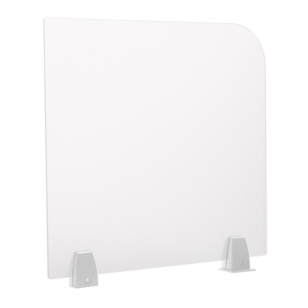 Rectangle Clamp-on Office Partition, Indoor Desk Divider, Desktop Privacy Panel