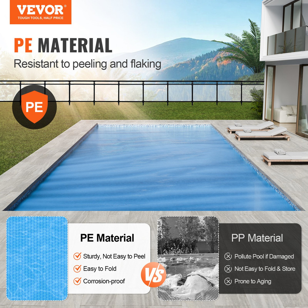 Solar Pool Cover, 12 mil Solar Covers Blue