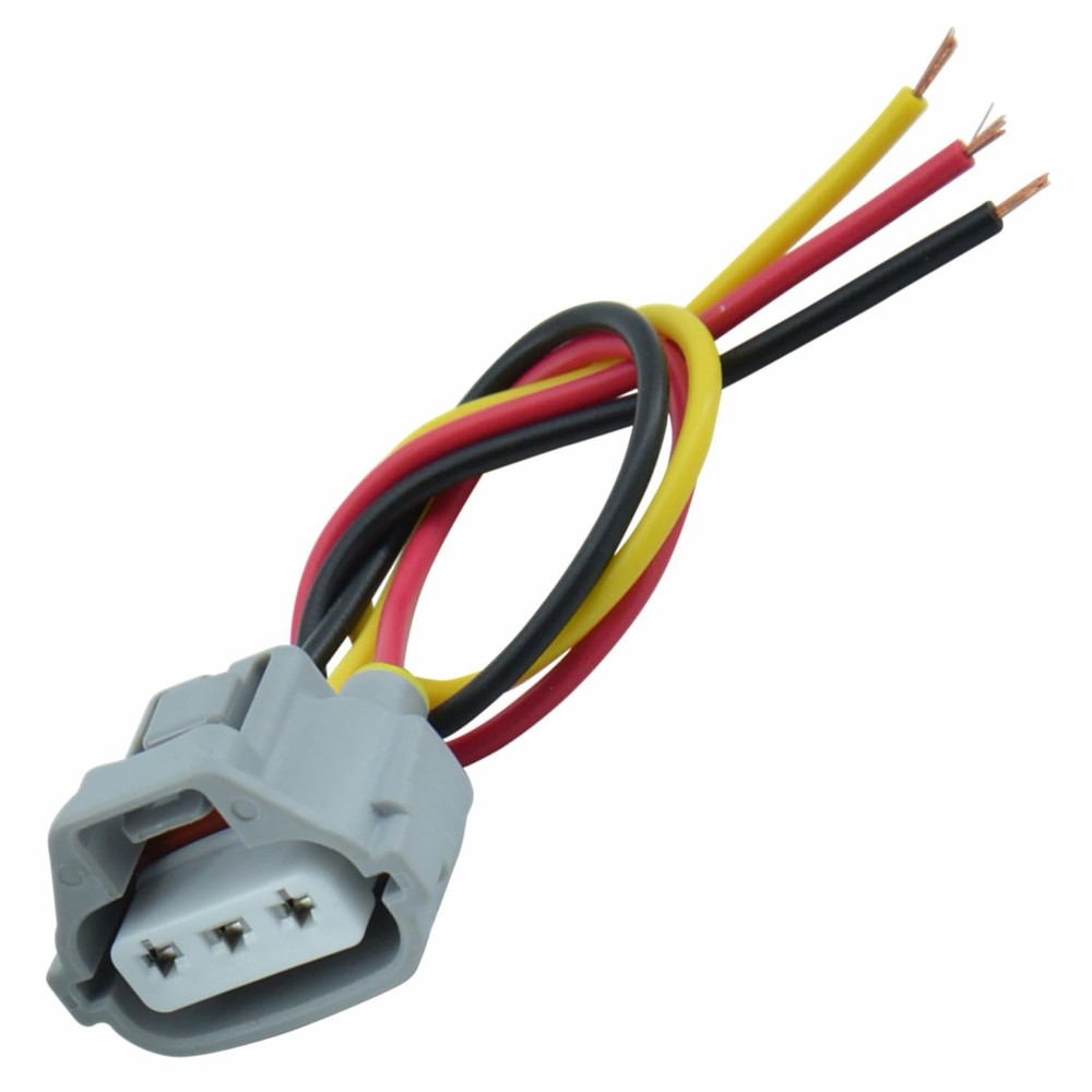 2pcs Front Trun Signal Light Socket with 3 Pin Wire Pigtail Connector Replace 90