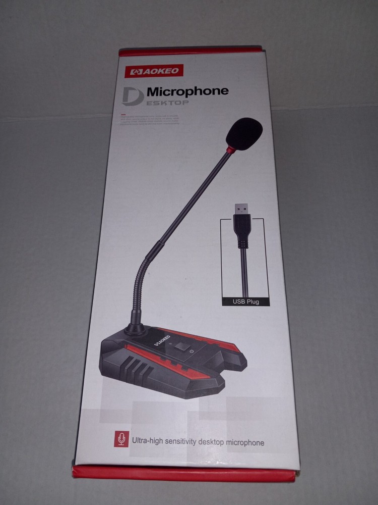 Gaming Aokeo USB Desktop Microphone for Computer.