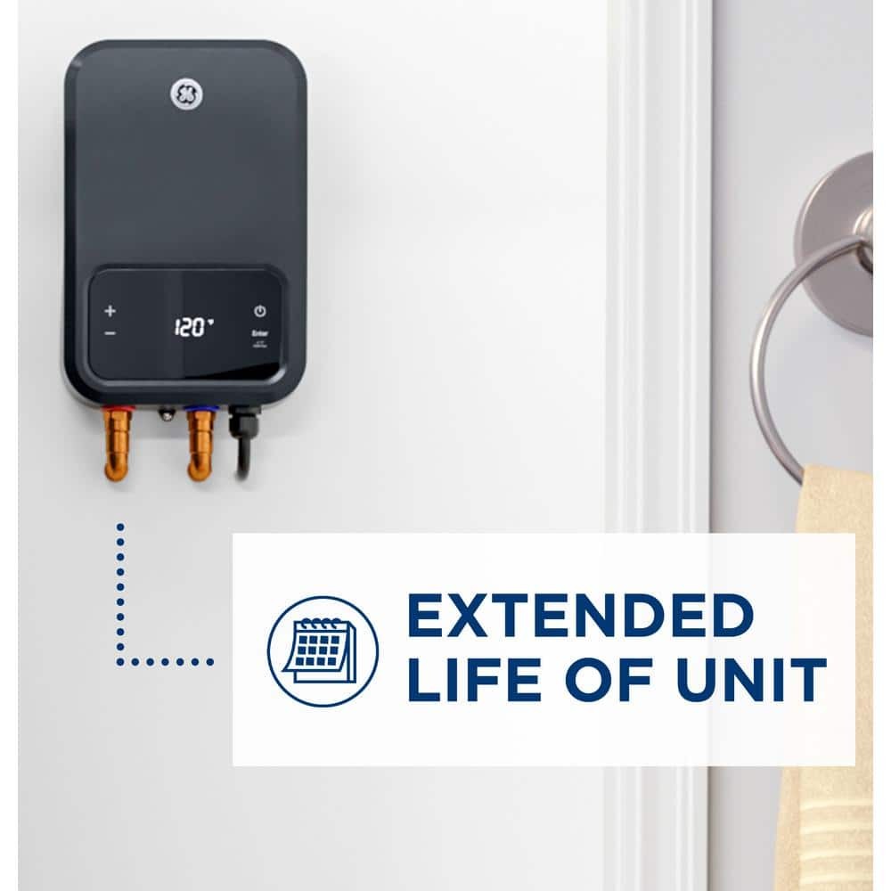 GE 5.4 GPM Tankless Electric Water Heater 27 kW 240V Whole Home Unit