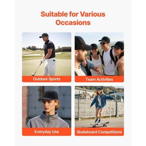 Baseball Cap Plain Baseball Hat with Breathable Fabric Adjustable Size