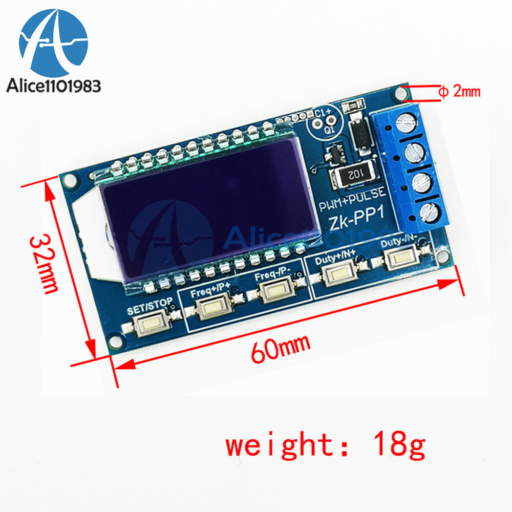PWM Pulse Number Frequency Duty Cycle Adjustable Generator Module Square Wave
