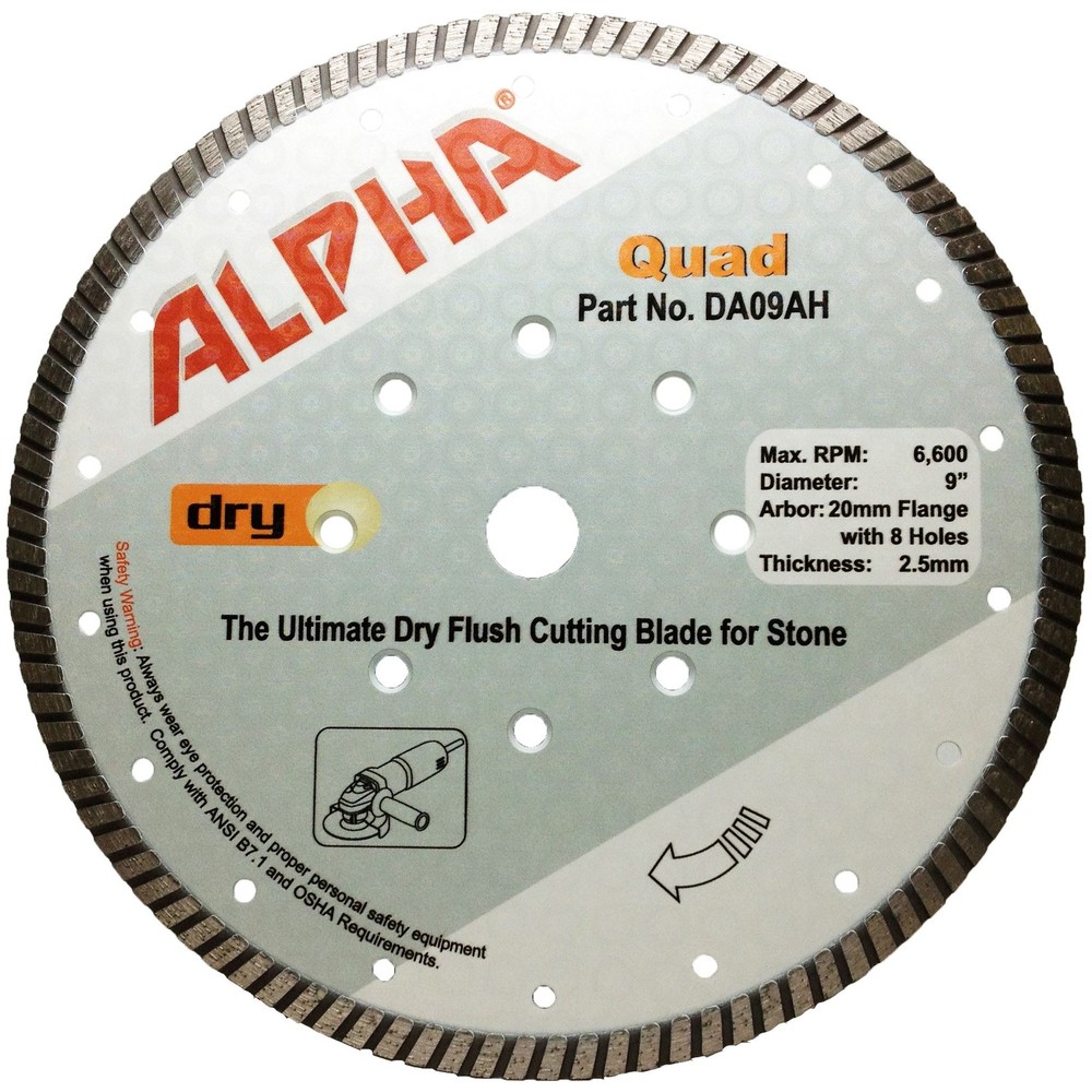 Alpha Professional Tools Quad Dry Blade 9"- DA09AH