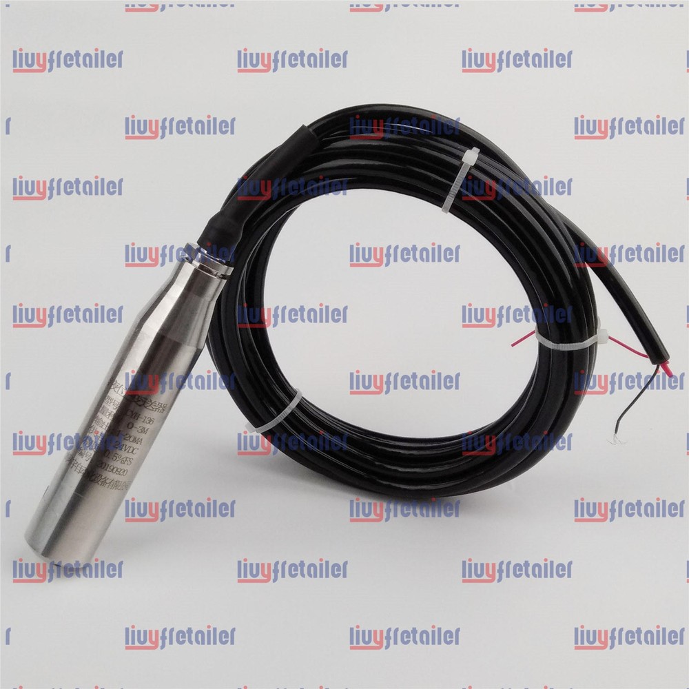 ONE 4-20MA 3.0m Range Water Level Transmitter Liquid Level Transducer Sensor NEW