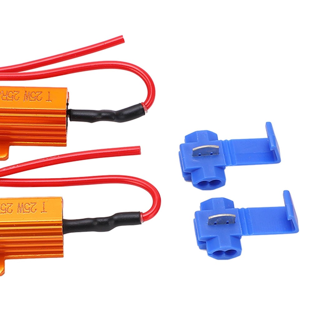 ♡ 2set 25W 25Ω LED Resistance Decoder Anti Corruption Load Indicator Resistor