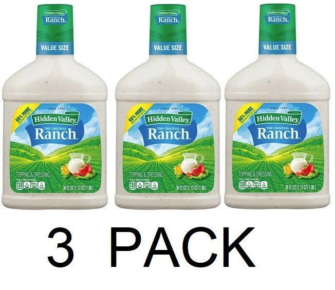 Hidden Valley The Original RANCH Dressing 36 oz Bottle - 3 PACK