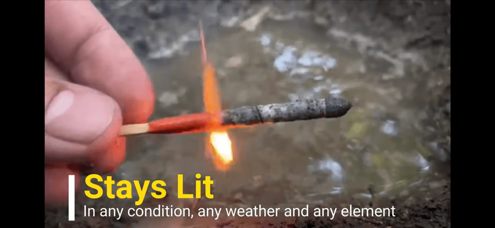 Black Beard Fire Starter - Storm Proof Matches