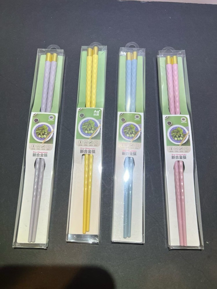 Alloy Chopsticks, Reusable Random 2 Pairs