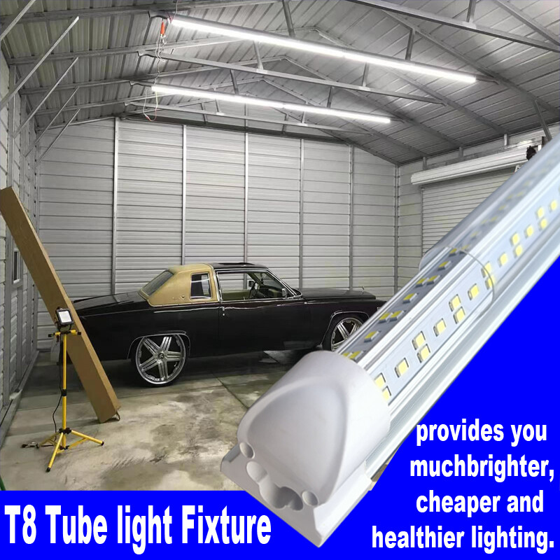 25Pc 8 Foot LED Shop Lights 144w Fixture 8FT T8 8' LED Tube Light Bulbs 6500K