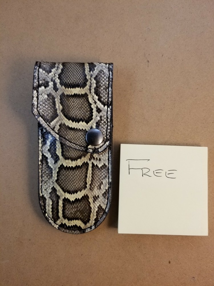 REAL PYTHON SKIN knife sheath buck 110, case 6265 Handmade SHEATH ONLY