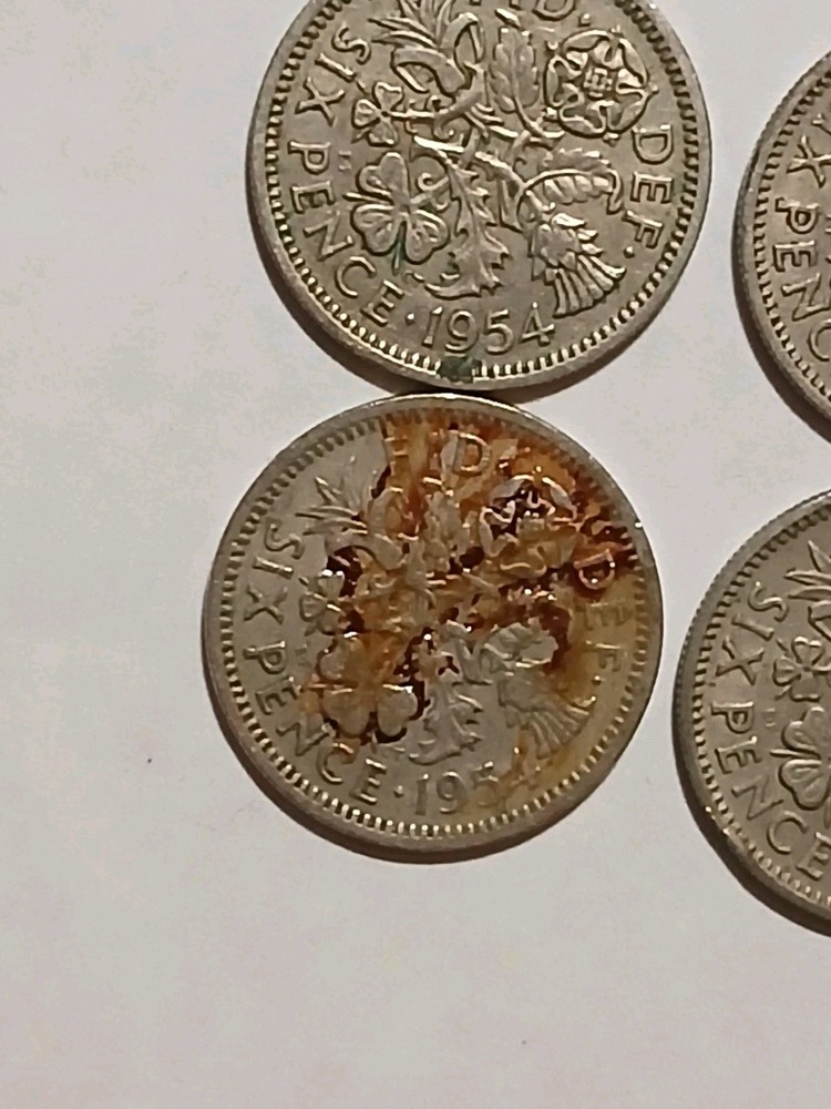 6 Sixpence Coins