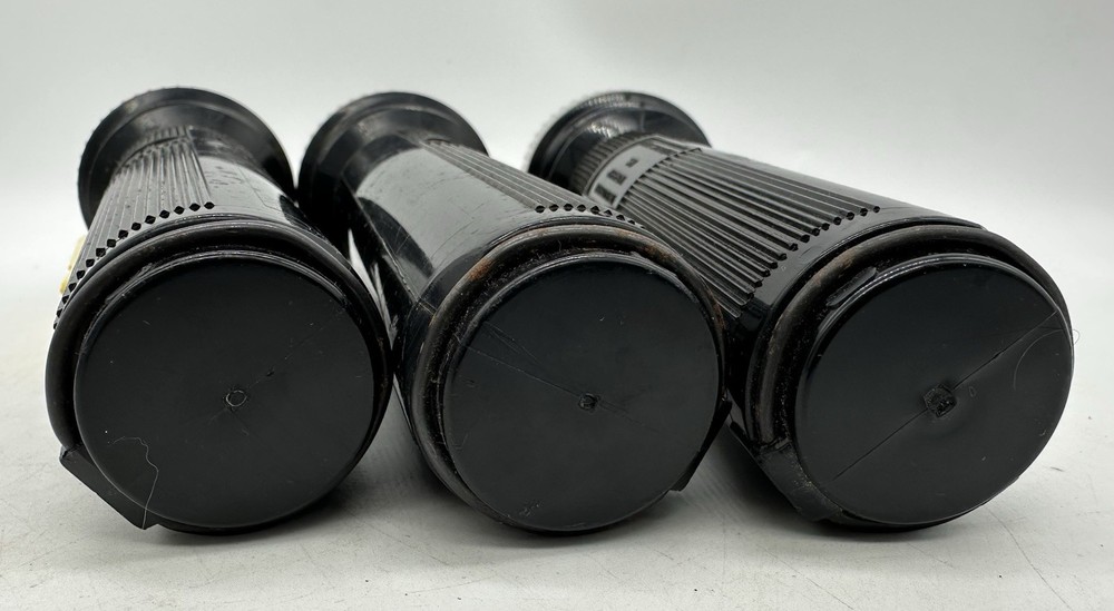 (3) Development workshop Inc Handheld Flashlight Plastic Black Yellow Military