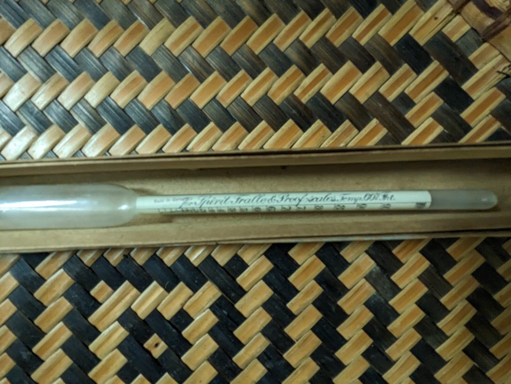 Vintage Hydrometer For Alcohol - Made In Germany - Original Box