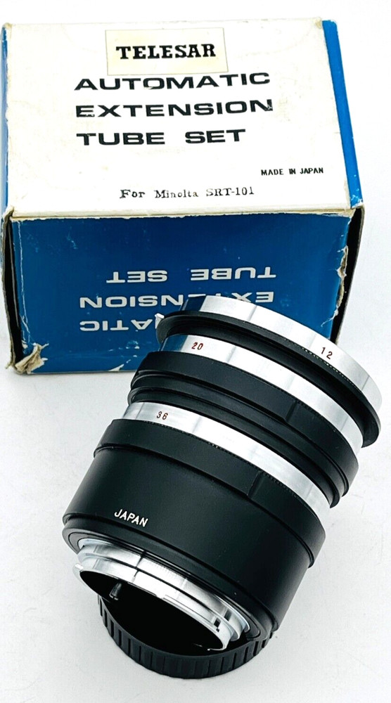 Telesar Automatic Extension Tube SET for Minolta mount , in Box , MINT