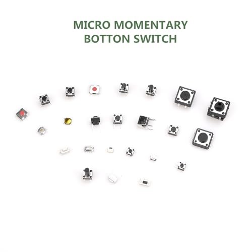 250Pcs Tactile Push Button Switch Kit, 25 Values SMD Micro 250 Pcs 25 Value