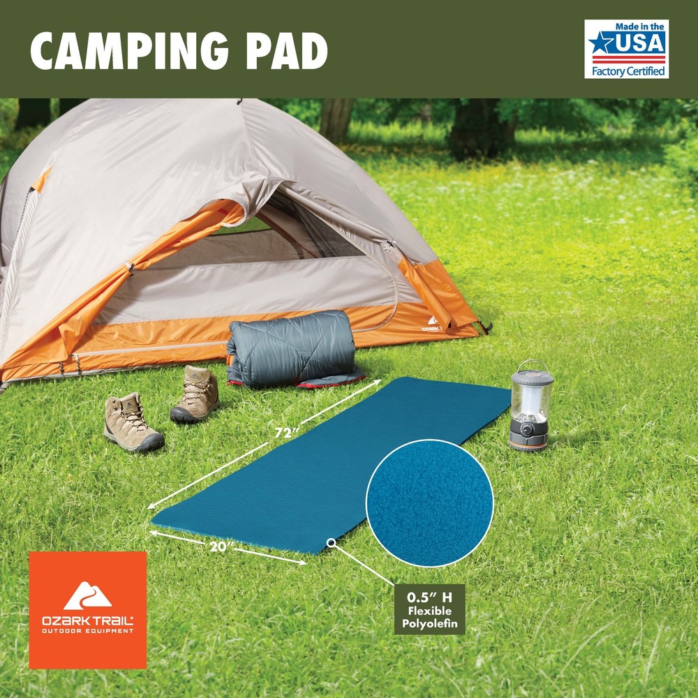 Closed Cell Foam Blue Camp Sleeping Pad