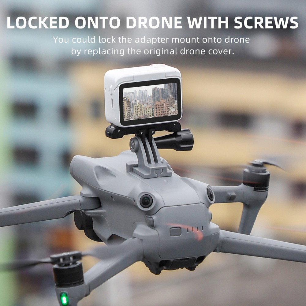 For DJI Air 3 Drone Action Camera Adapter Base Extension Holder Accessories