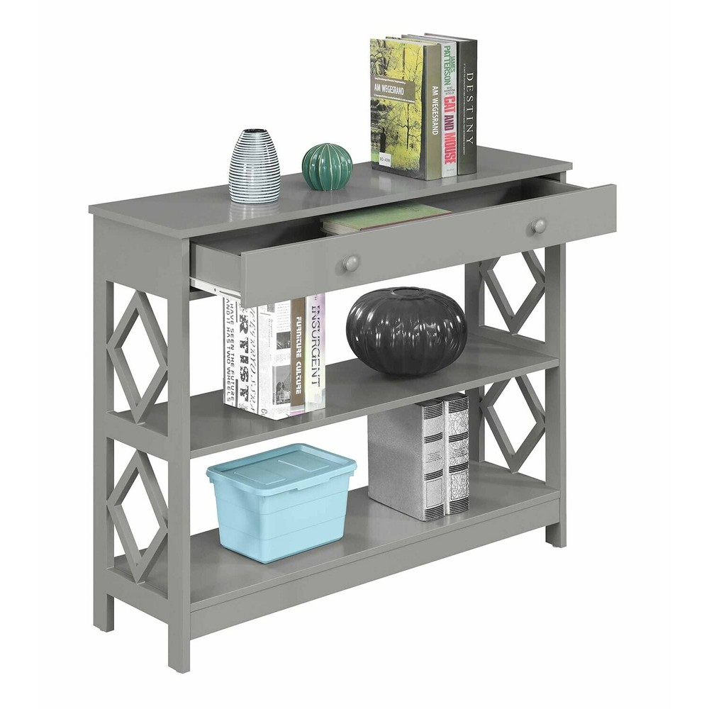 Convenience Concepts Diamond 1 Drawer Console Table