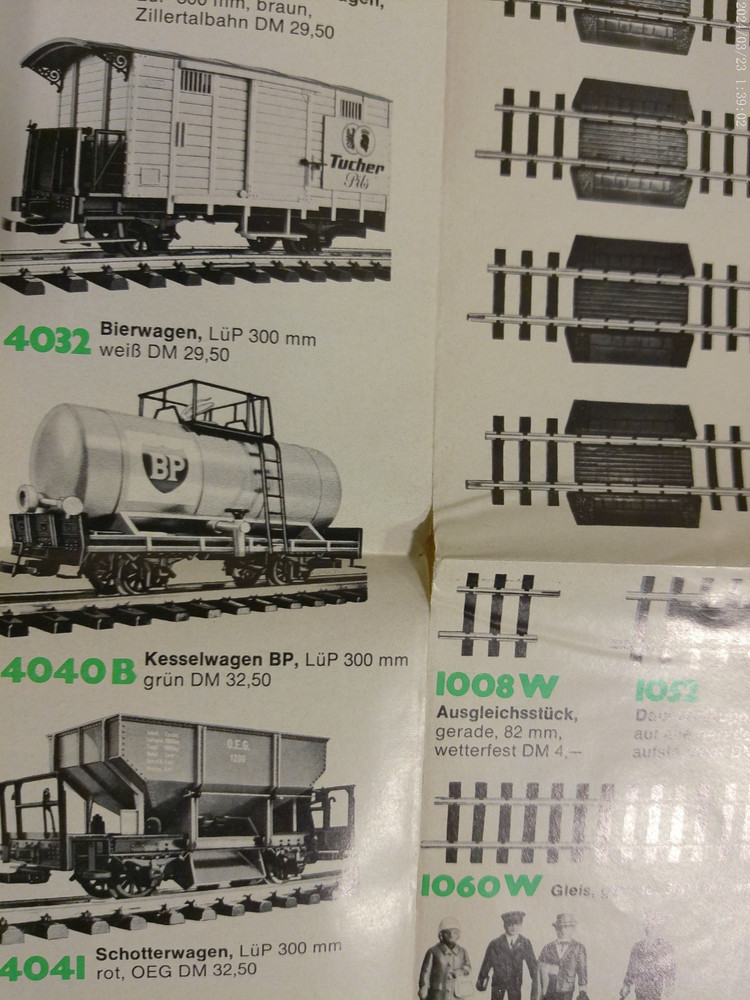Vintage LGB 1972/73 Foldout Programm