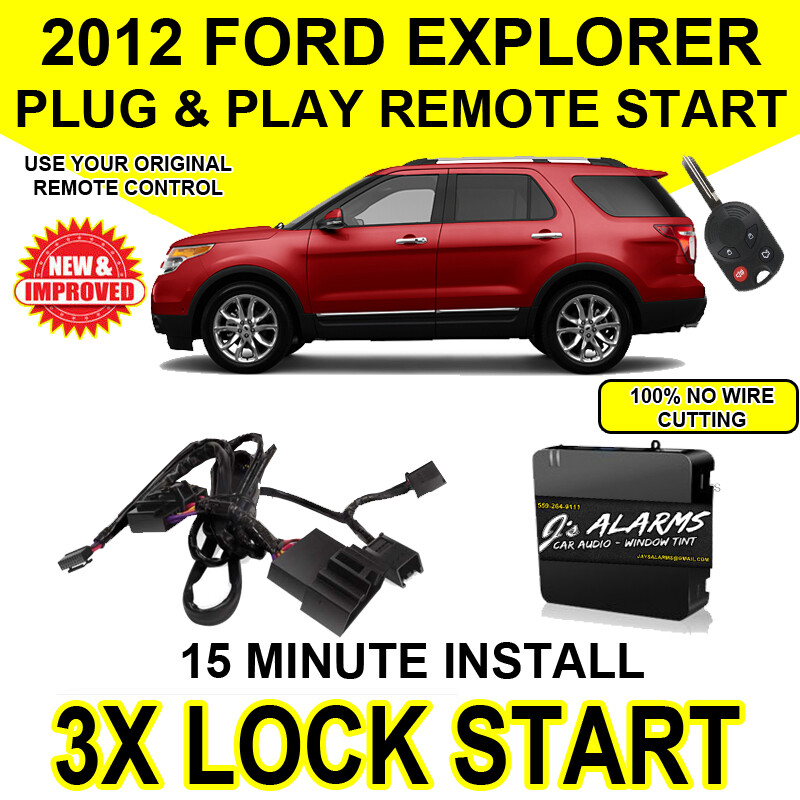 2012 Ford Explorer Remote Start Plug and Play Easy Install DIY 3X Lock FO1
