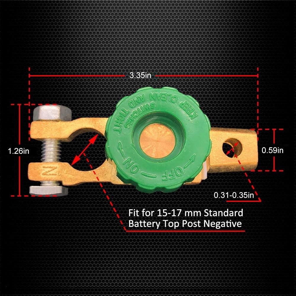 Auto Battery Link Terminal Quick Cut-off Disconnect Master Kill Shut Switch