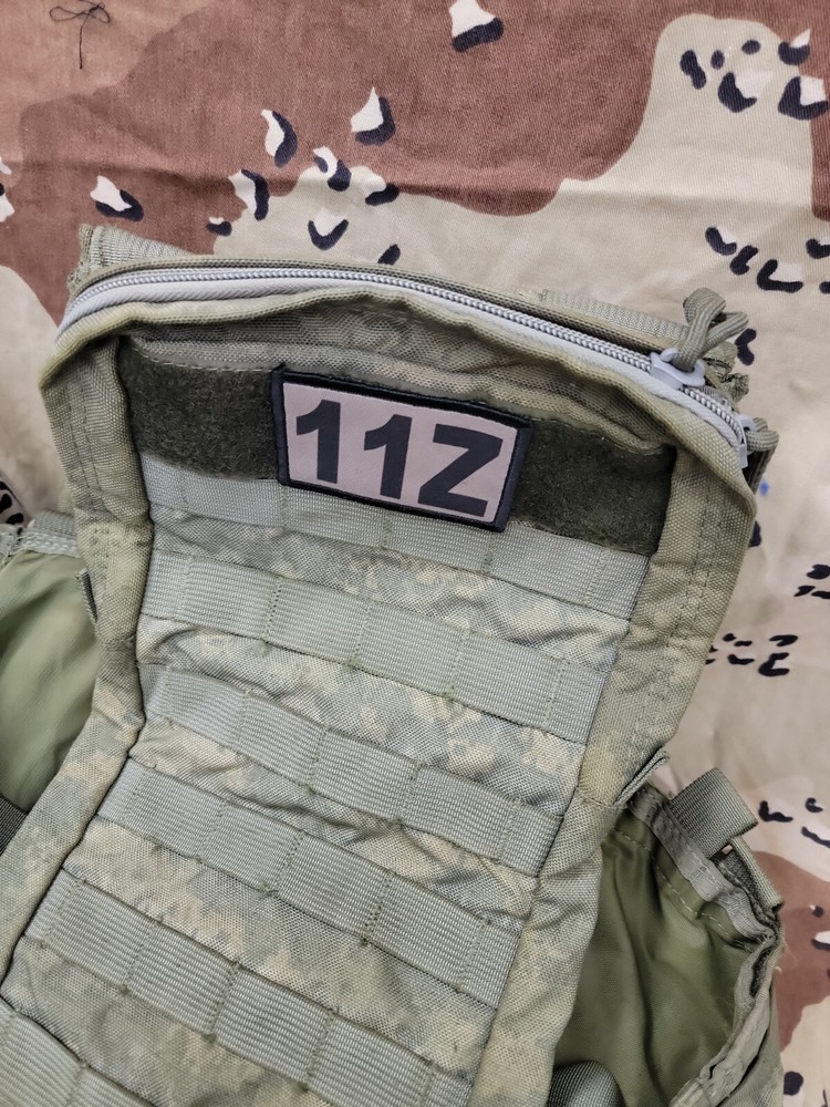 11Z MOS TAN Hook Back Hat Bag Patch Army Infantry Senior Sergeant