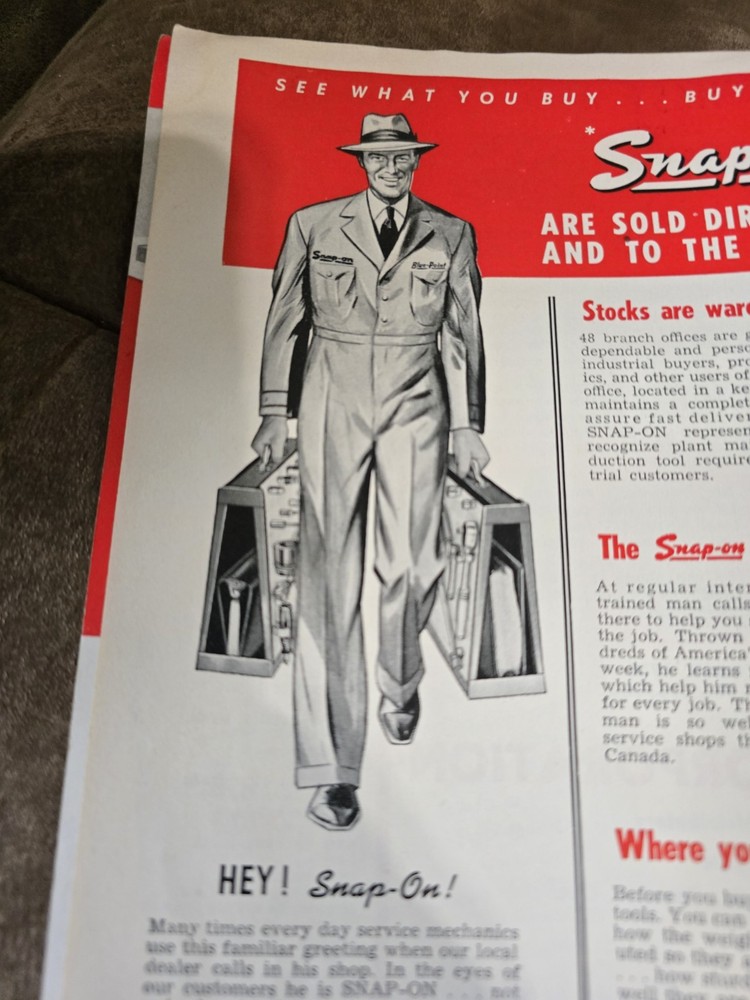 Snap-On Tools Catalog V Issued October 1955