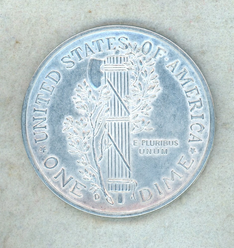 1916 D MERCURY DIME DESIGN TOKEN ~ 3" DIAMETER