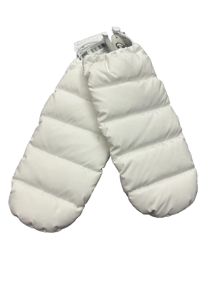 Lululemon Wunder Puff Down Mittens WHT White Size L/XL