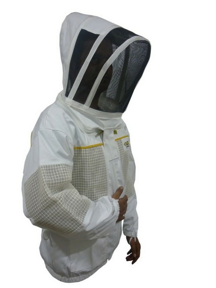 OZ ARMOUR BEEKEEPING JACKET POLY COTTON VENTILATED WITH OPTIONAL GLOVES