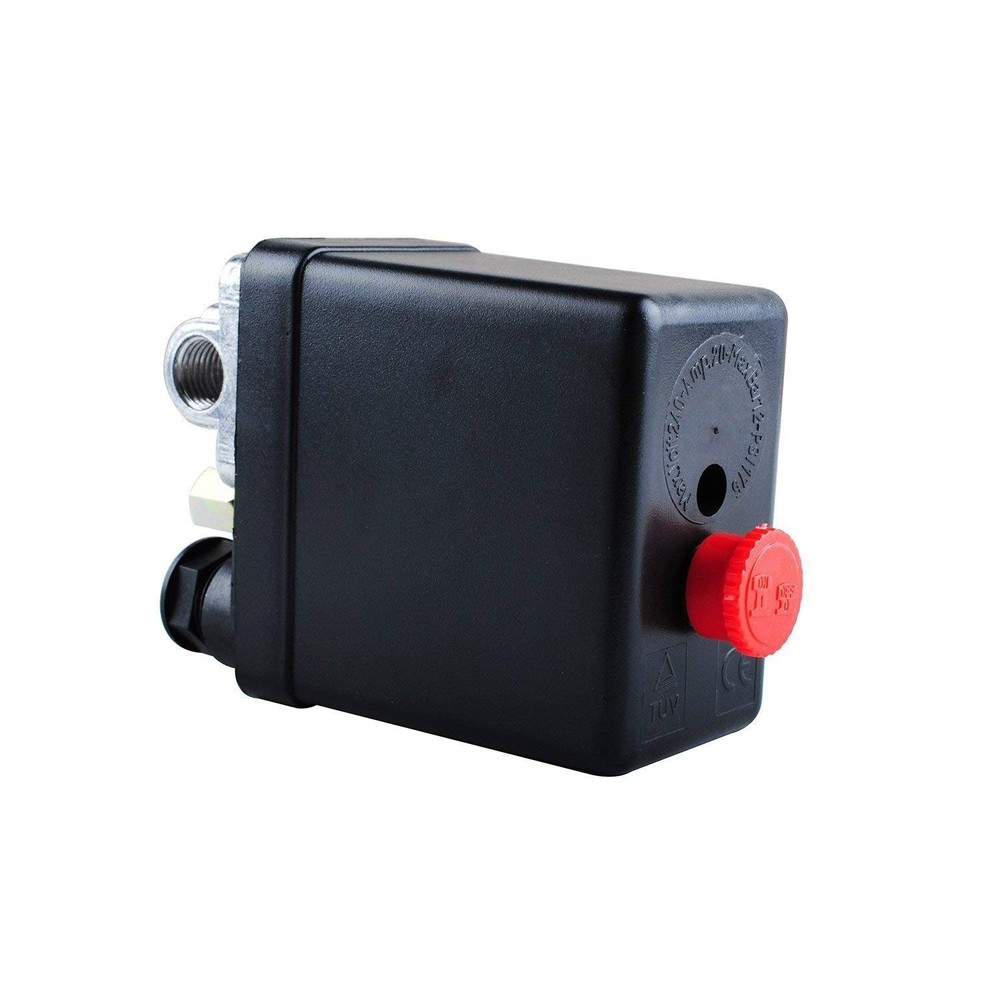Central Pneumatic Air Compressor Pressure Switch Control Valve Black