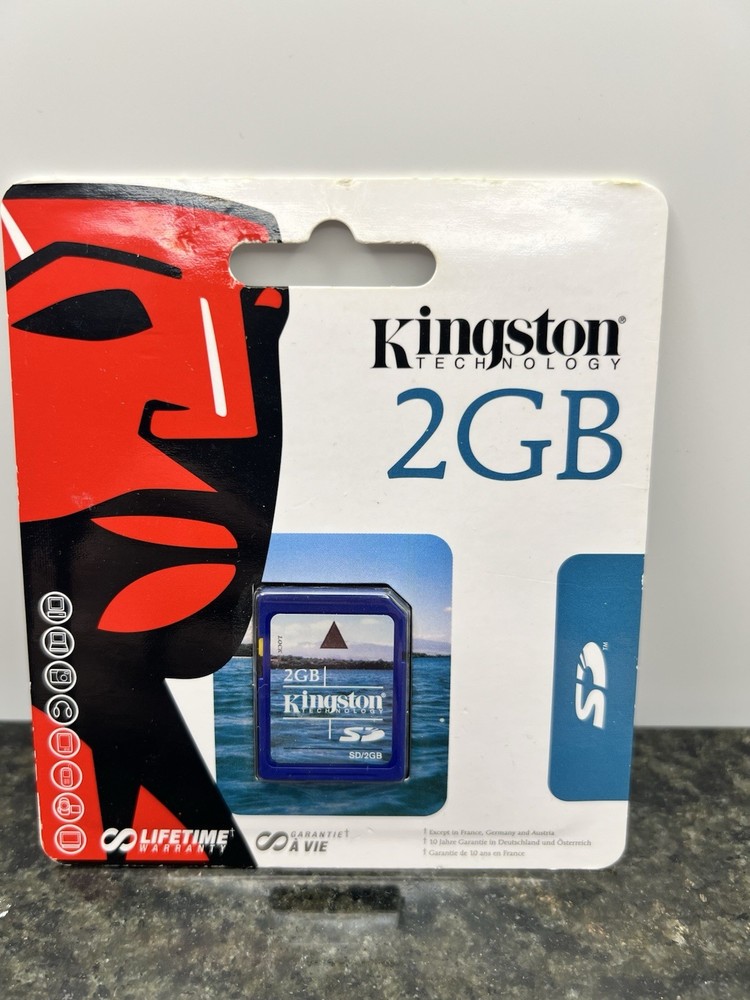 New In Factory Sealed Packaging Authentic Kingston 2GB SD Card