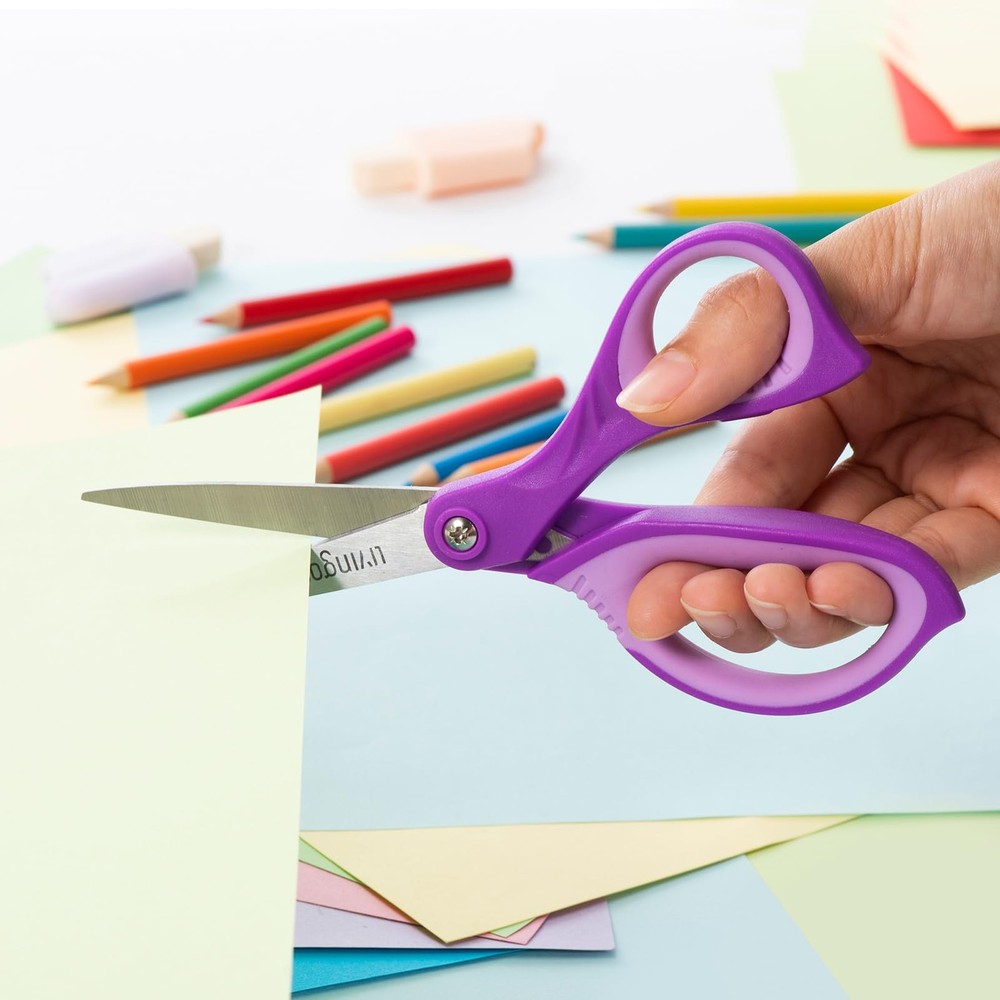 LIVINGO Scissors for School Sharp Pointed Tip All Purpose Scissors Students ...