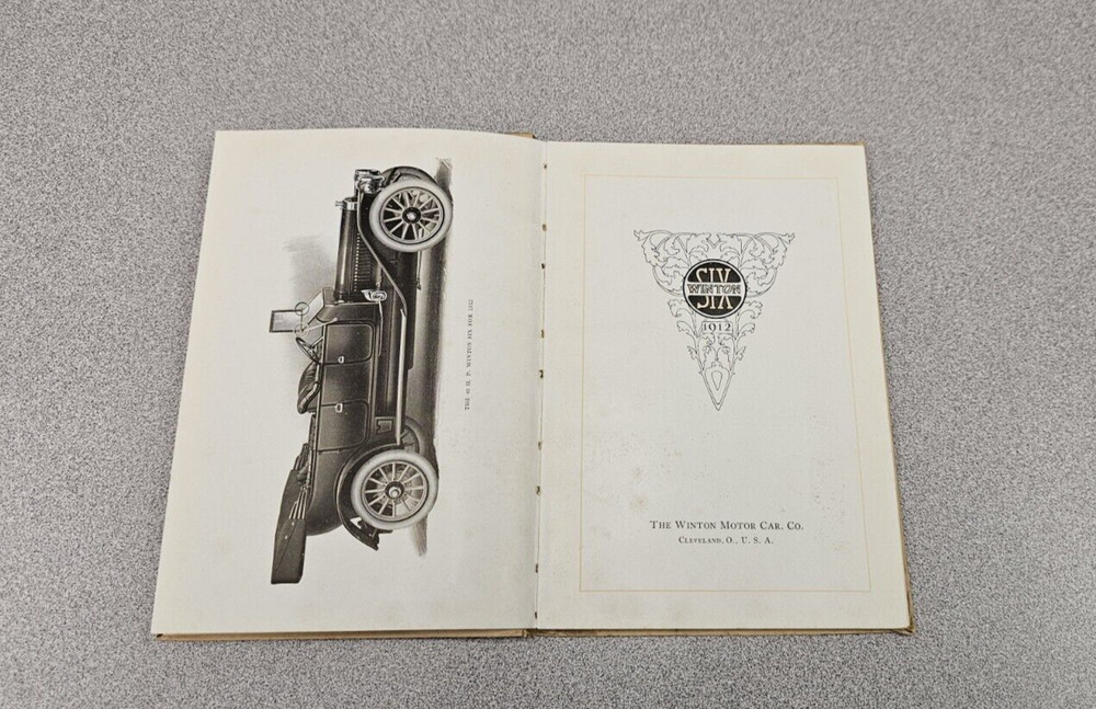 1912 Winton Six Sales Book