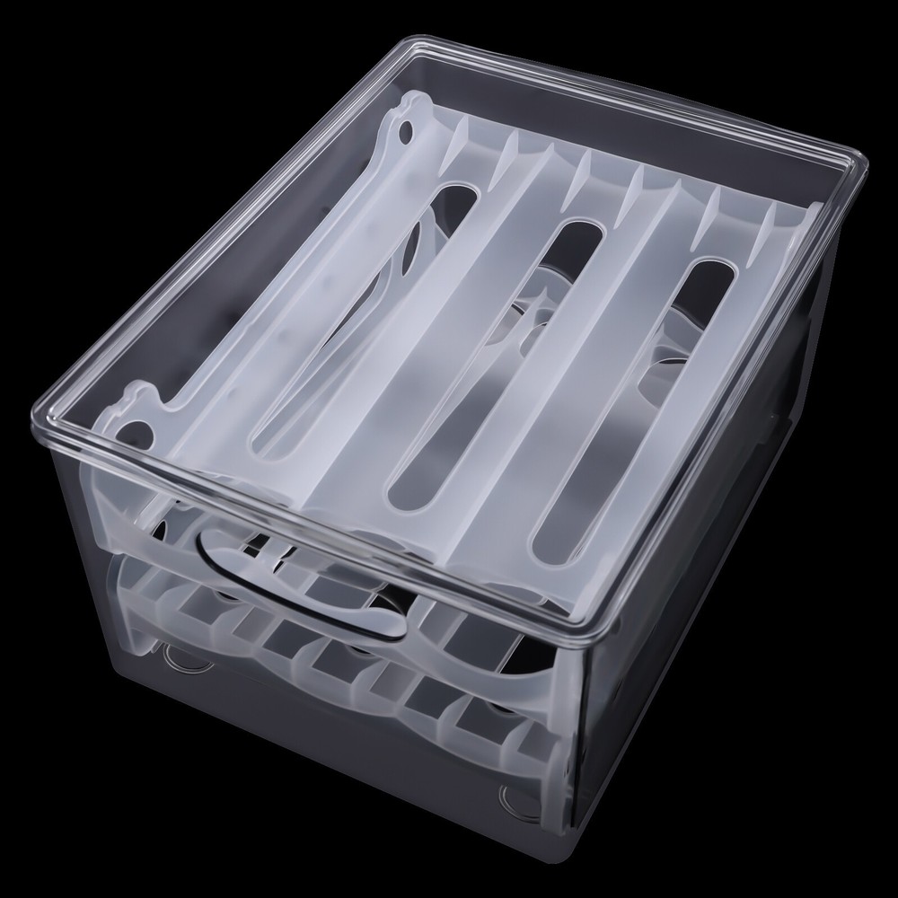 Egg Holder for Refrigerator Adjustable Egg Holder Storage Container for 36 Eggs