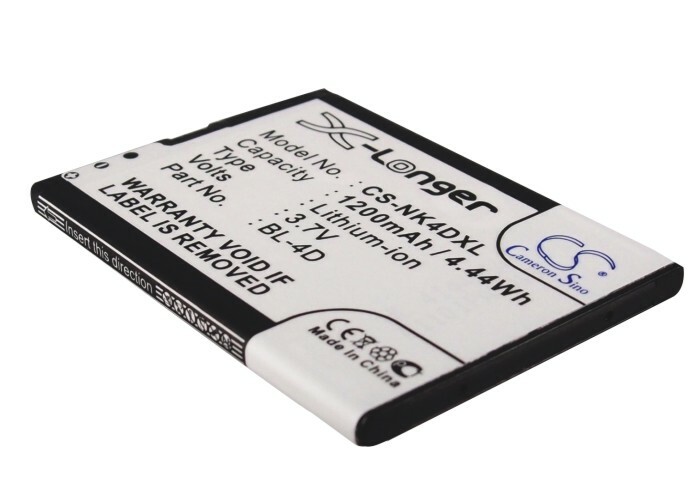 Battery For Nokia E5,E5-00,E7,E7-00,N8,N97 Mini,RM-555,T7 P/N: BL-4D