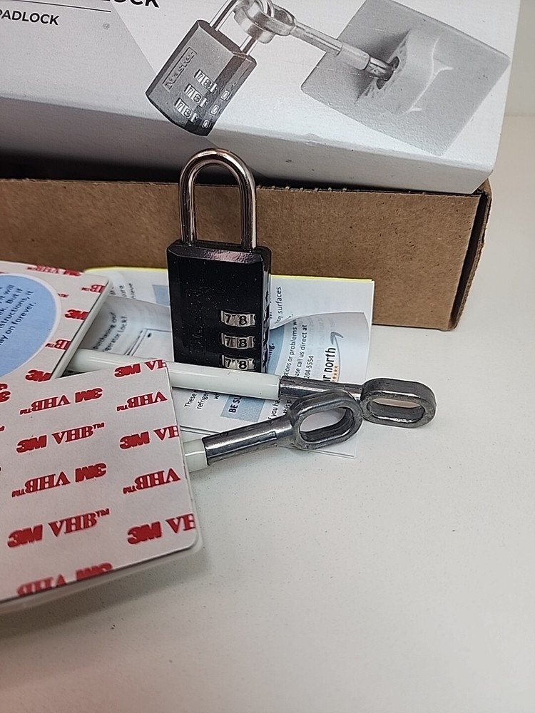 Refrigerator Lock Kit with Combination Lock, New Opened Box