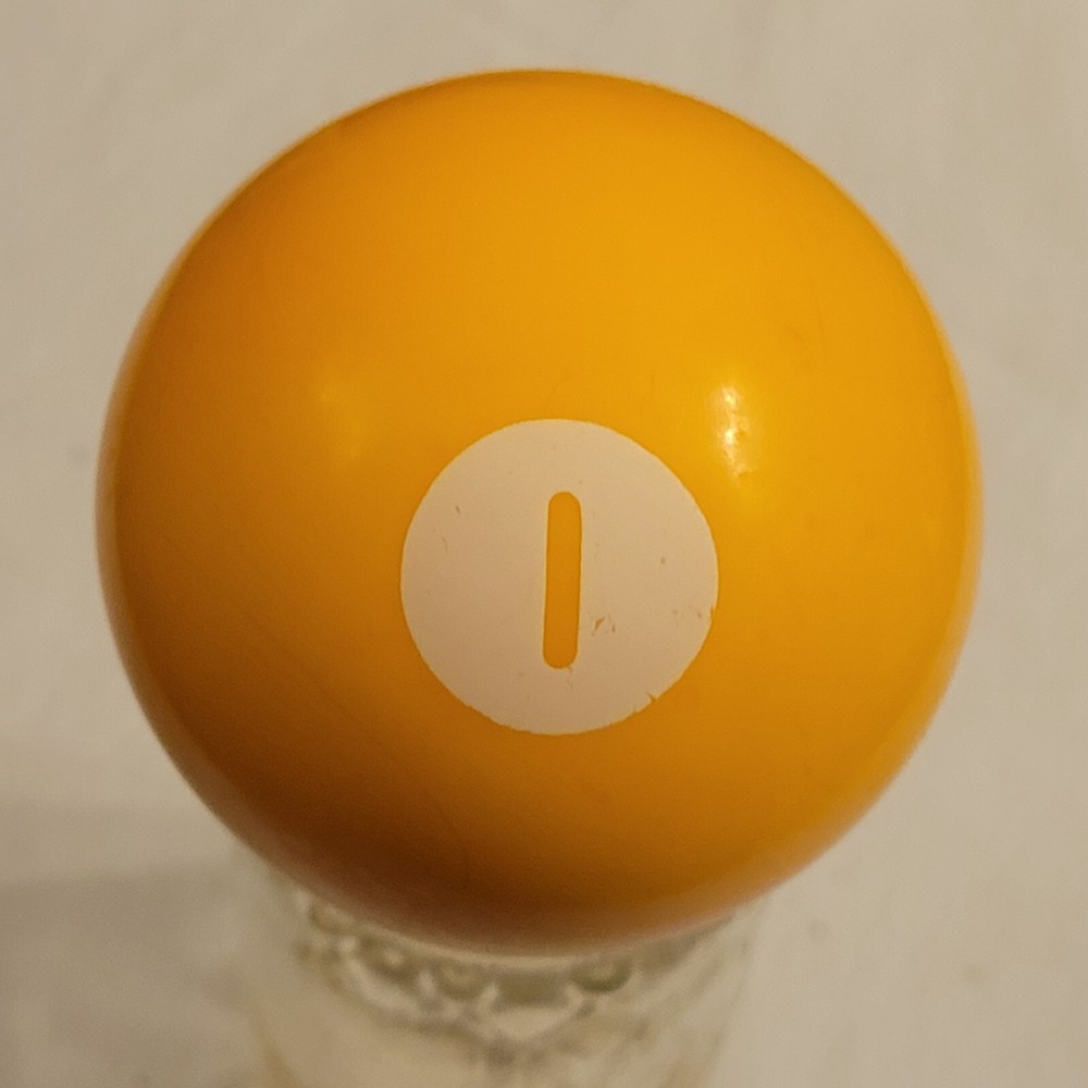 Vintage Number 1 Solid Yellow Replacement Pool Ball Billiard