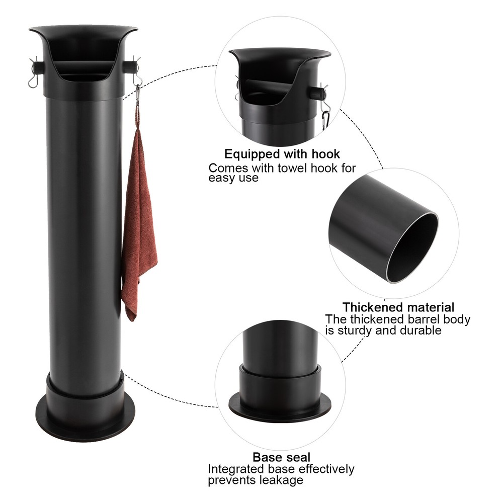 Coffee Grounds Bucket Knock Box For Coffee Grounds Floor Standing Removable Base