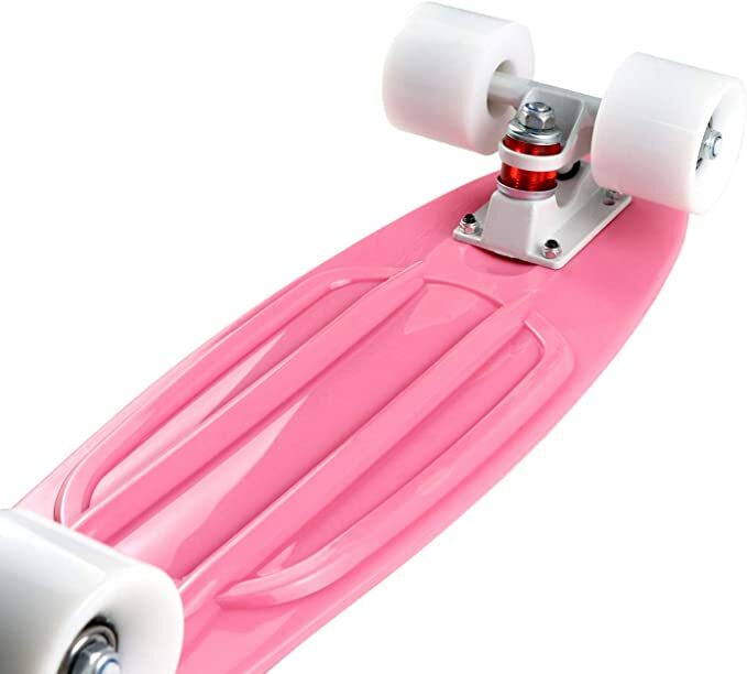 DINBIN Complete Highly Flexible Plastic Cruiser Board Mini 22 Inch Skateboard