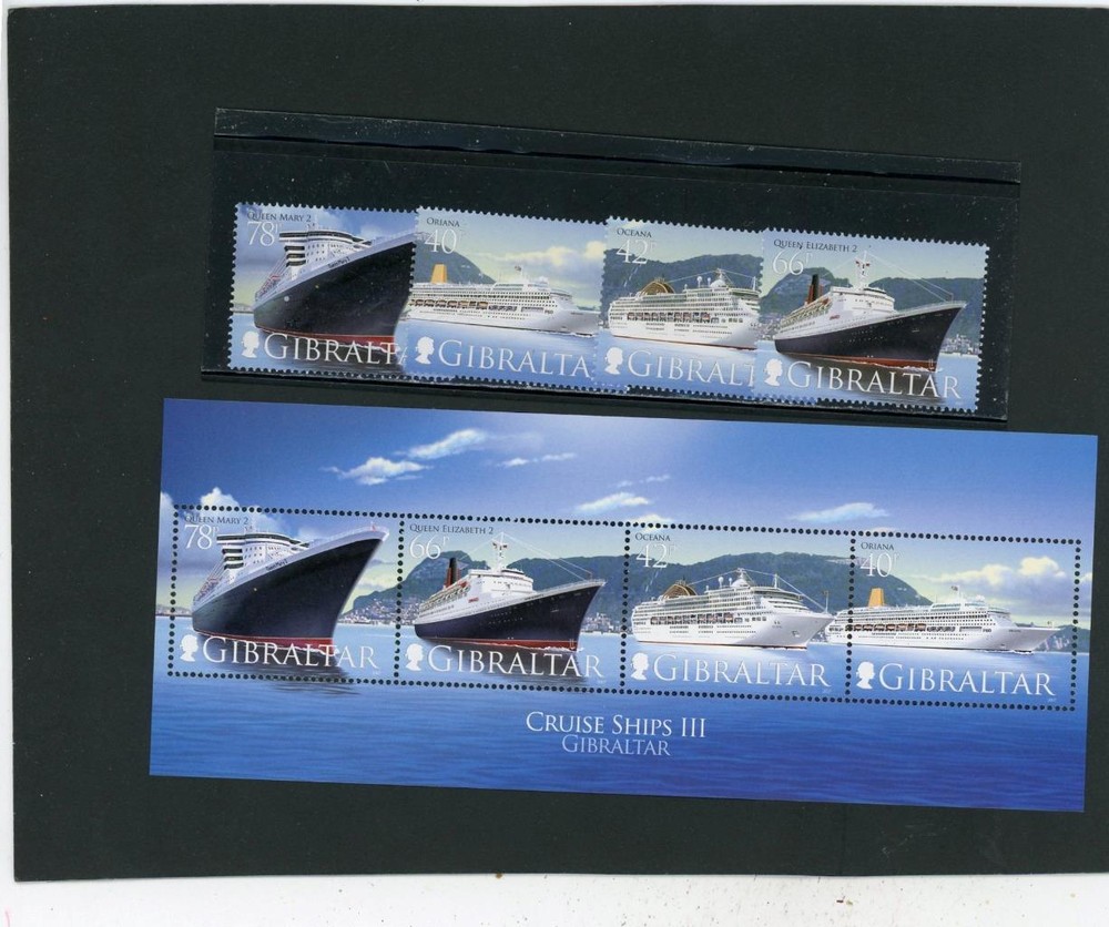 Gibraltar 2007 Ships Scott# 1076-79a Mint LH