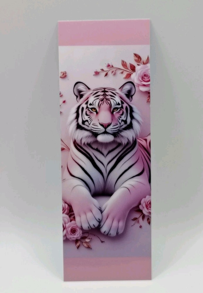Blush Rose Tiger Bookmark