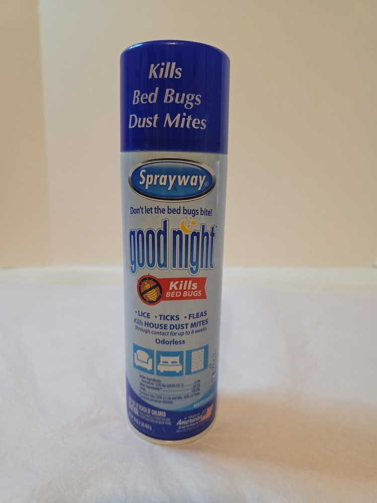 Bed Bug spray Killer Kill bedbug lice dust mite tick flea SPRAYWAY Good Night Lb