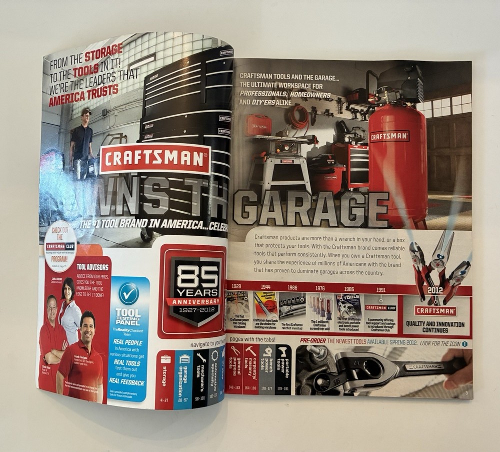 Sears Craftsman Tool Catalog Vintage 2012-2013 Used