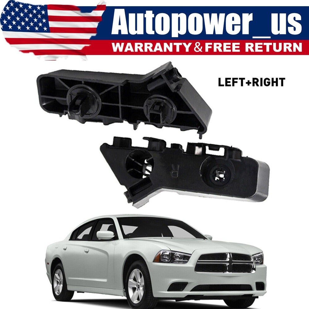 For 2011-2014 Dodge Charger Left & Right Side Front Bumper Support Brackets