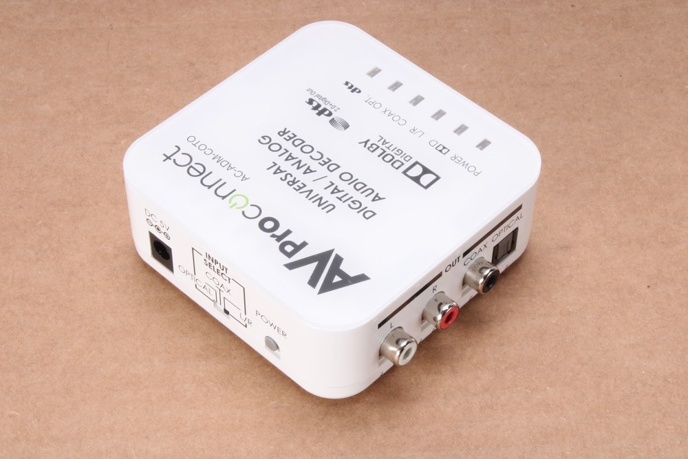 AV Pro AC-ADM-COTO Digital / Analog Audio Decoder With Power Supply
